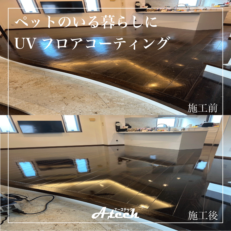 ペットに優しいフロアコーティング
