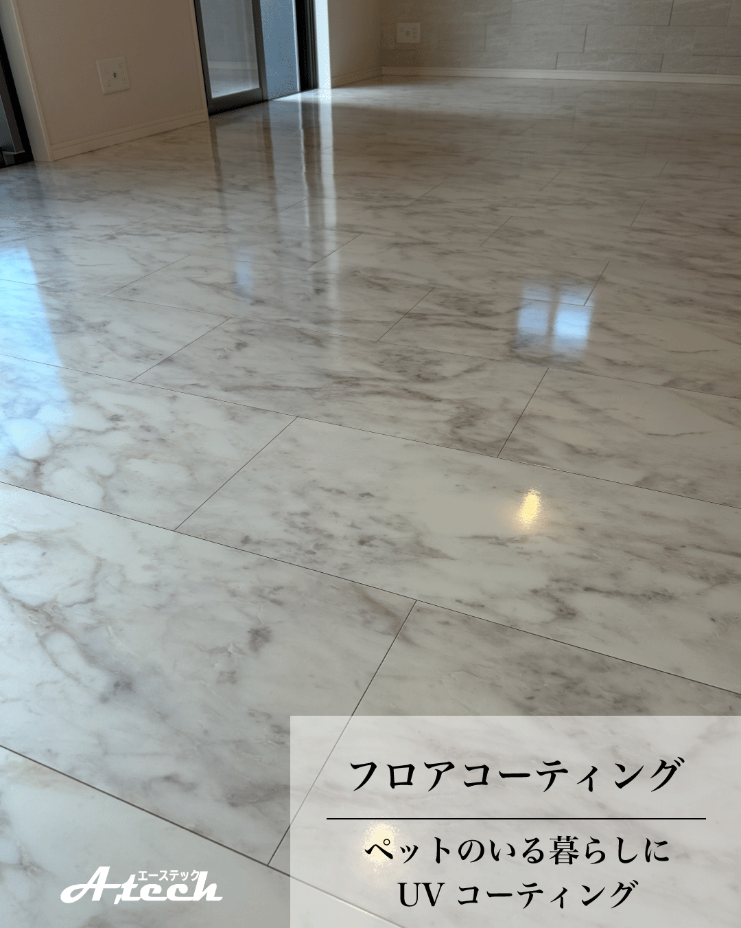 沖縄県南城市でペット用UVフロアコーティング|新築戸建て施工事例